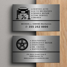 Autoreparatur-Profi Mechaniker Silber Metall
