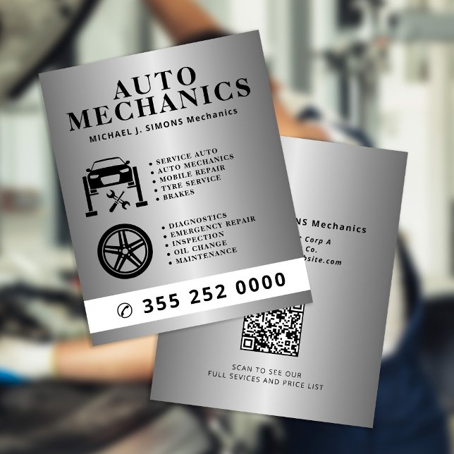 Autoreparatur-Profi-Mobiler Mechaniker-Service Flyer (Von Creator hochgeladen)