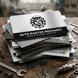 AUTOREPARATUR-SERVICE   KFZ-MECHANIKER VISITENKARTE