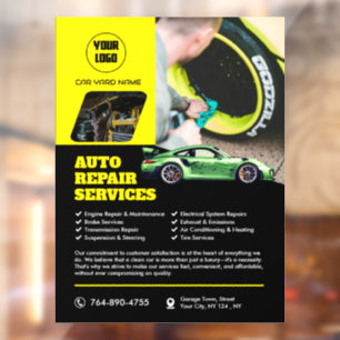 Autoreparaturdienste Fensteraufkleber
