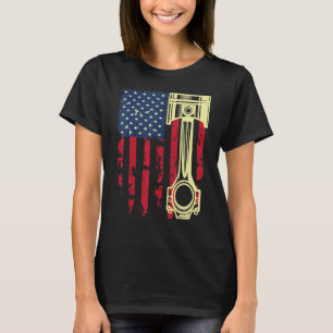Autoreparaturmann Kfz-Mechaniker Werkzeuge Kolben  T-Shirt