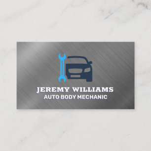 Autoreparaturschraubenschlüssel   Auto Pflege Visitenkarte