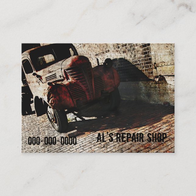 AutoReparaturwerkstatt-Visitenkarteschablone Visitenkarte (Vorderseite)