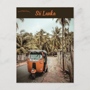 Autorickshaw in Kudawa, Sri Lanka Postkarte