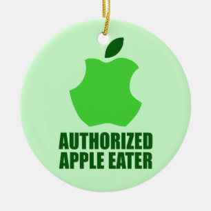 Autorisierter Apple-Esser Keramikornament