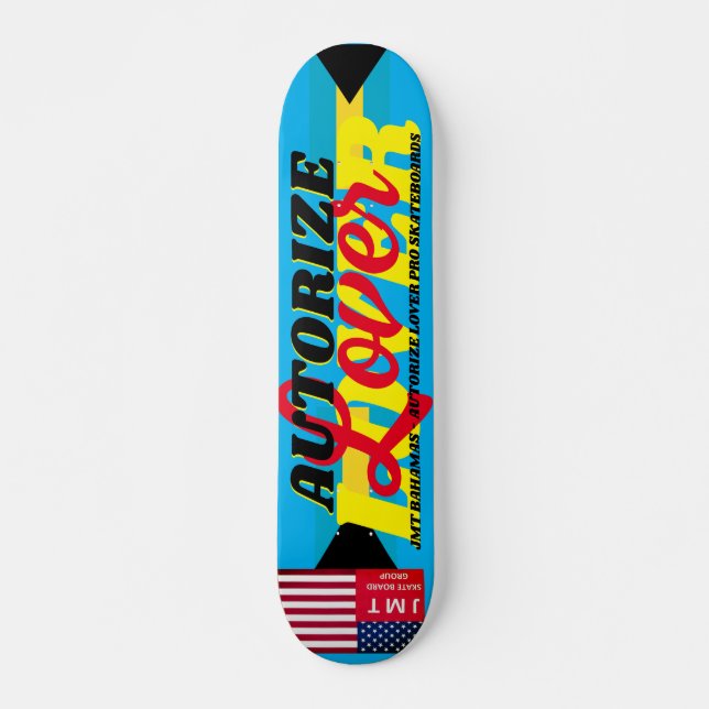 AUTORIZE LOVER JMT BAHAMAS7 3/4" Skateboard Deck (Vorne)