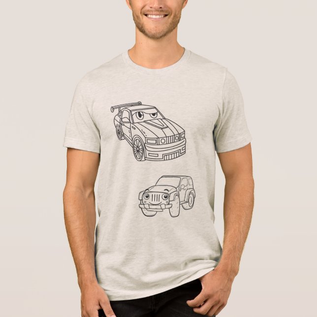 Autos_Anime Edition Tri-Blend Shirt (Vorderseite)