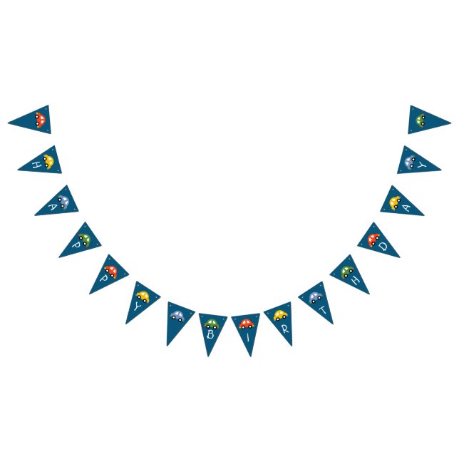 Autos Geburtsbanner Wimpelkette (Alle)