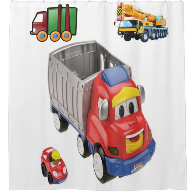 Autos Jungen duschen Vorhang (Vorderseite)