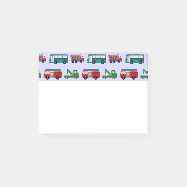 Autos, Lastkraftwagen, Busse Post-it Klebezettel (Vorderseite)