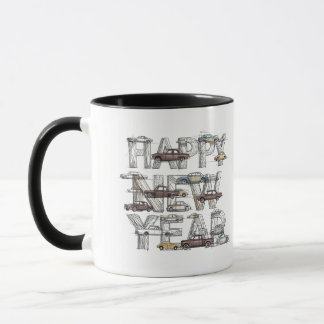 Autos Liebhaber Tasse für Neujahr