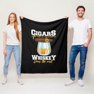 Autos lösen die meisten meiner Probleme Whiskey Fleecedecke