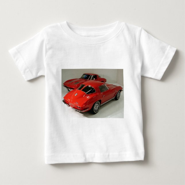 Autos mit klassischer Trennwand Baby T-shirt (Vorderseite)