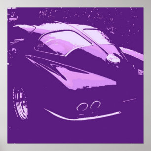 Autos mit klassischer Trennwand Poster