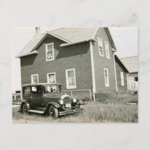 Autos postkarte aus den 1920er Jahren