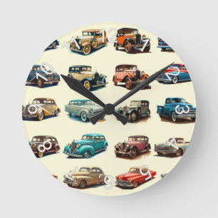 Autos Runde Wanduhr