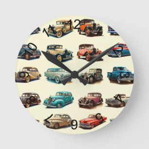 Autos Runde Wanduhr