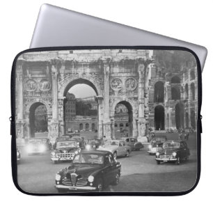 Autos und antike Denkmäler Rom Italyvintage, ital Laptopschutzhülle