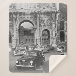 Autos und antike Denkmäler Rom Italyvintage, ital Sherpadecke