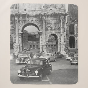 Autos und antike Monumente Rom Italienvintage, ita Sherpadecke