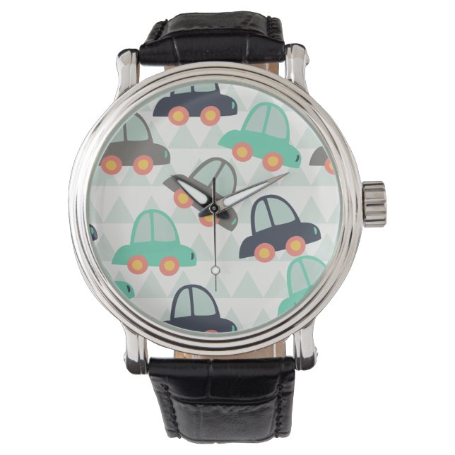 Autos und mehr Autos Armbanduhr (Vorderseite)