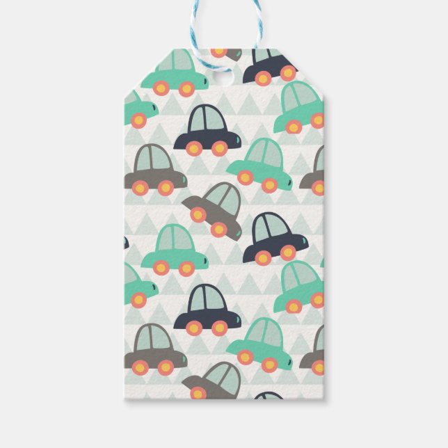 Autos und mehr Autos Geschenkanhänger (Vorderseite)