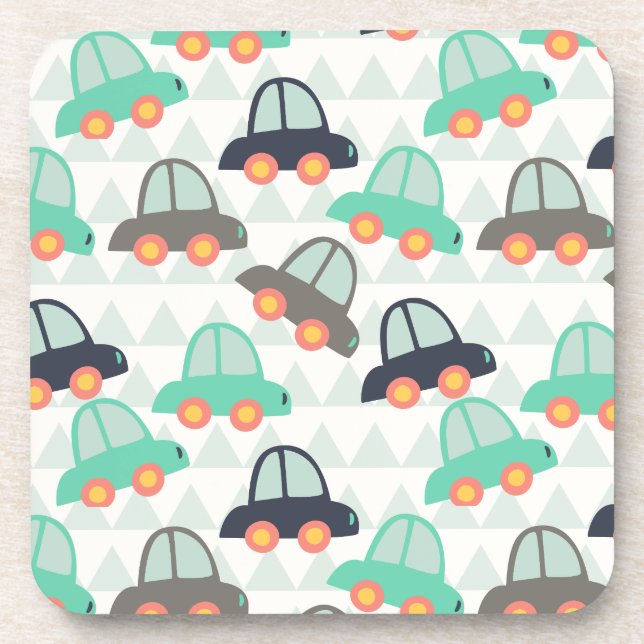 Autos und mehr Autos Getränkeuntersetzer (Vorderseite)