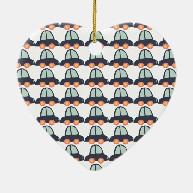 Autos und mehr Autos Keramik Ornament (Hinten)