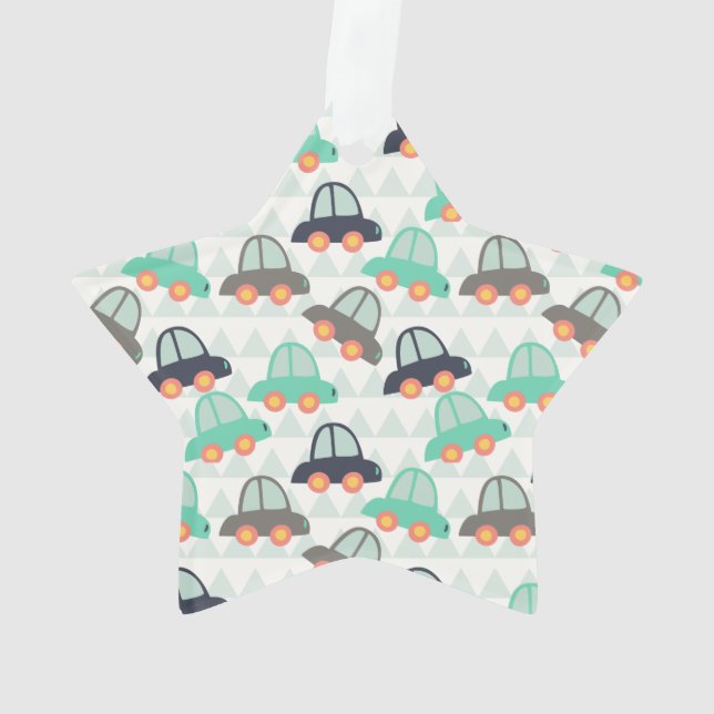 Autos und mehr Autos Ornament (Rückseite)