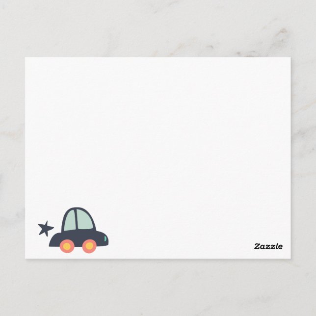 Autos und mehr Autos Postkarte (Rückseite)