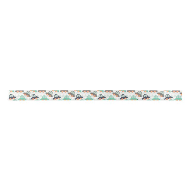 Autos und mehr Autos Satinband (Vorderseite)