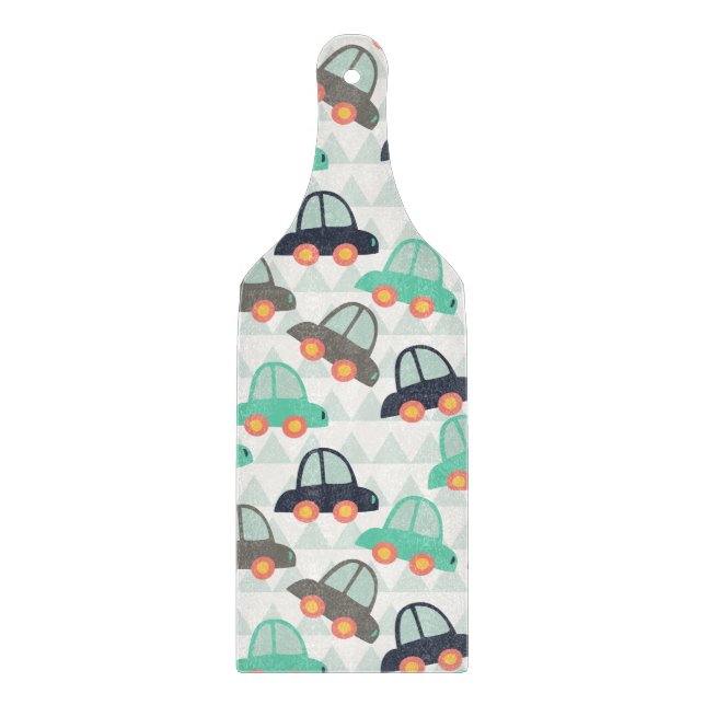 Autos und mehr Autos Schneidebrett (Vorderseite)