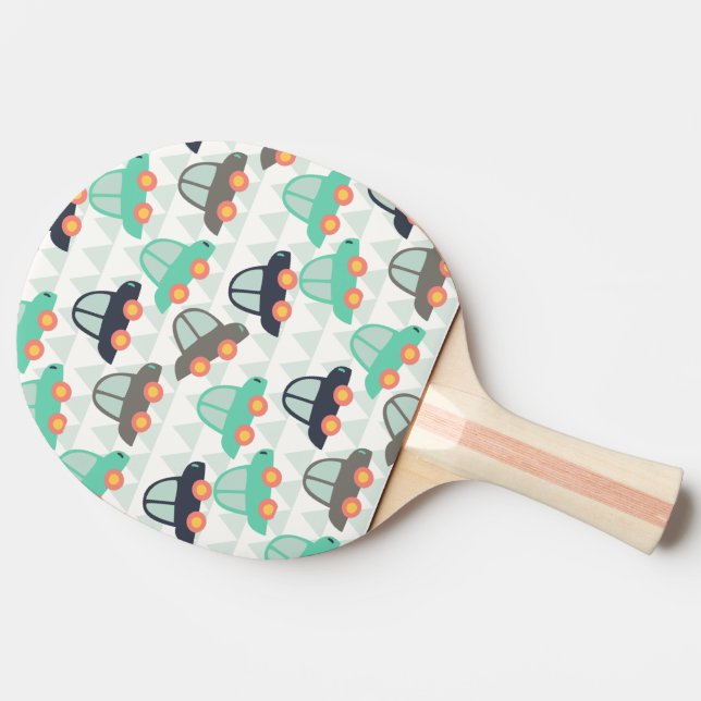 Autos und mehr Autos Tischtennis Schläger (Rückseite Seitenansicht)