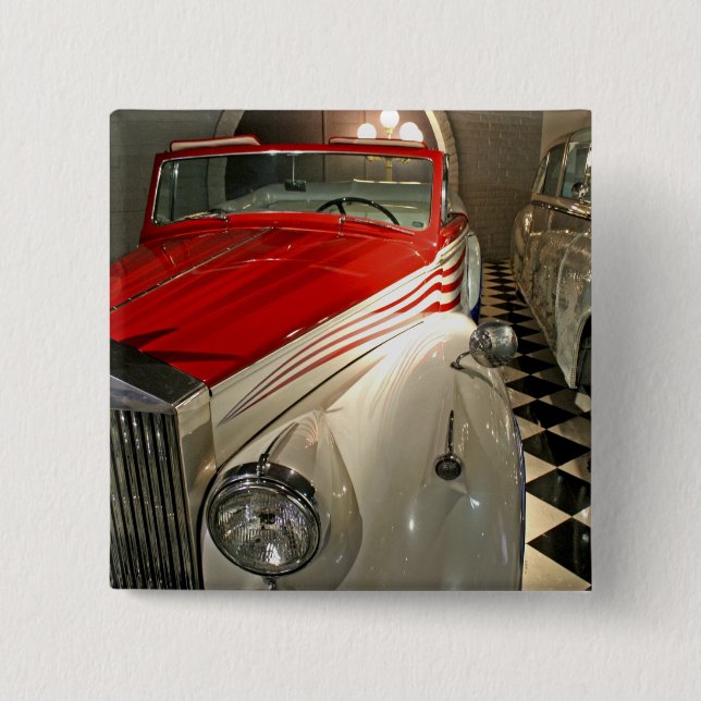 Autosammlung in der Liberace Grundlage und Button (Vorderseite)