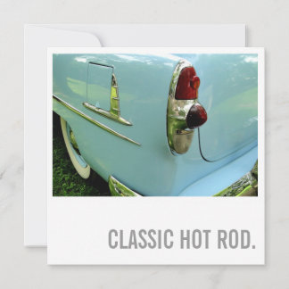 Autoschatz zum 50. Geburtstag - Hot Rod Einladung