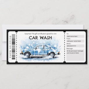 Autoschein Geschenkgutschein Einladung