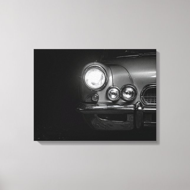 Autoscheinwerfer Leinwanddruck (Vorderseite)