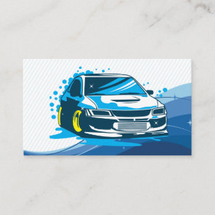 Autoservice Autodetailing Seifenblasen Visitenkarte