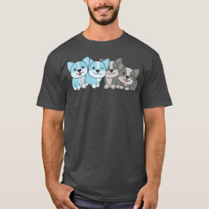 Autoseual Flag Pride Lgbtq Hunde AutoSeual Corgi T-Shirt
