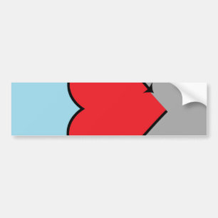 Autosexuelle Pride-Flagge und Symbol Autoaufkleber