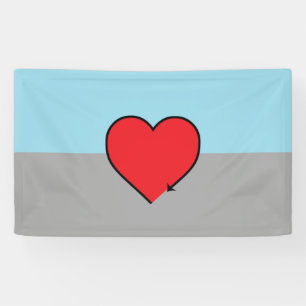 Autosexuelle Pride-Flagge und Symbol Banner