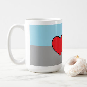 Autosexuelle Pride-Flagge und Symbol Kaffeetasse
