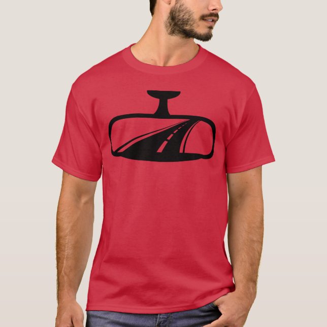 Autospiegel mit Highway Boy T-Shirt (Vorderseite)