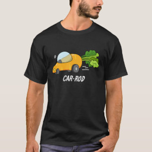 Autostab Funny Carrot Pun Dark BG T-Shirt