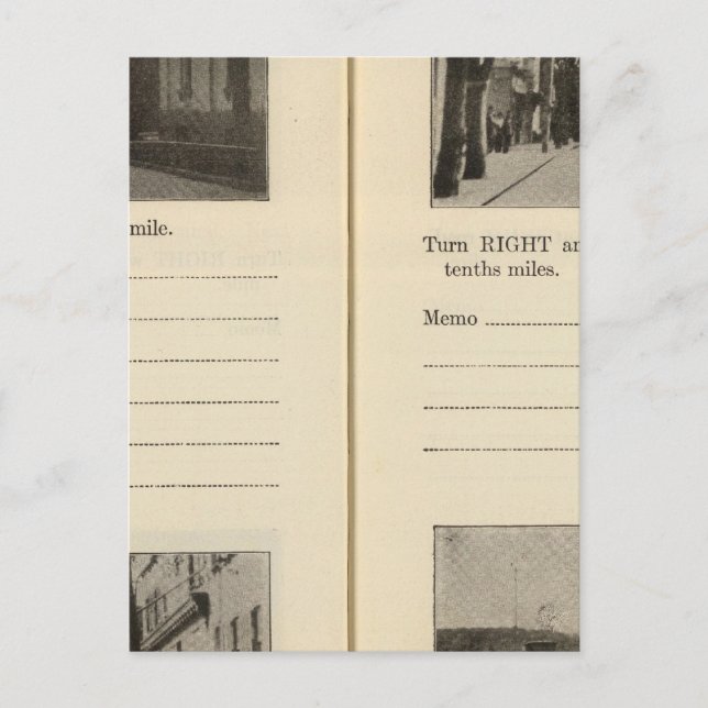 Autostraßen, NY Postkarte (Vorderseite)