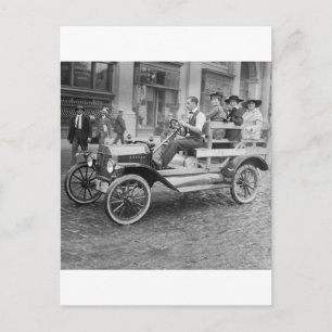 Autostreike Hitchhikers, Anfang der 1900er Postkarte