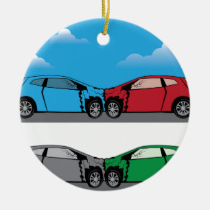 Autounfallvektor Keramikornament