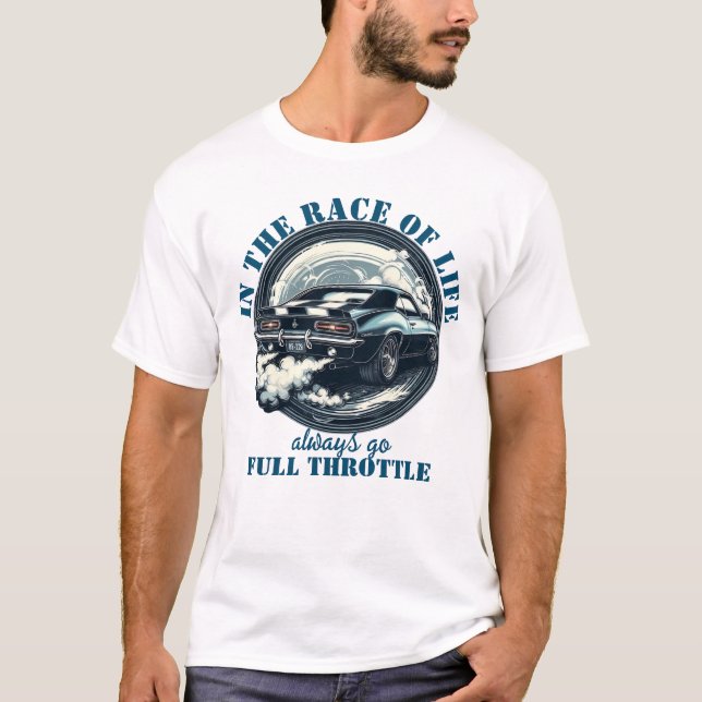 Autoverkehr immer mit voller Flasche T-Shirt (Vorderseite)
