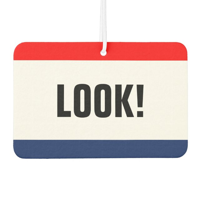 Autoverleih Neue Werbeaktion individuell anpassbar Autolufterfrischer (Vorderseite)