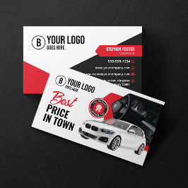Autovermietung Mietwagen für Augenfänger Visitenkarte